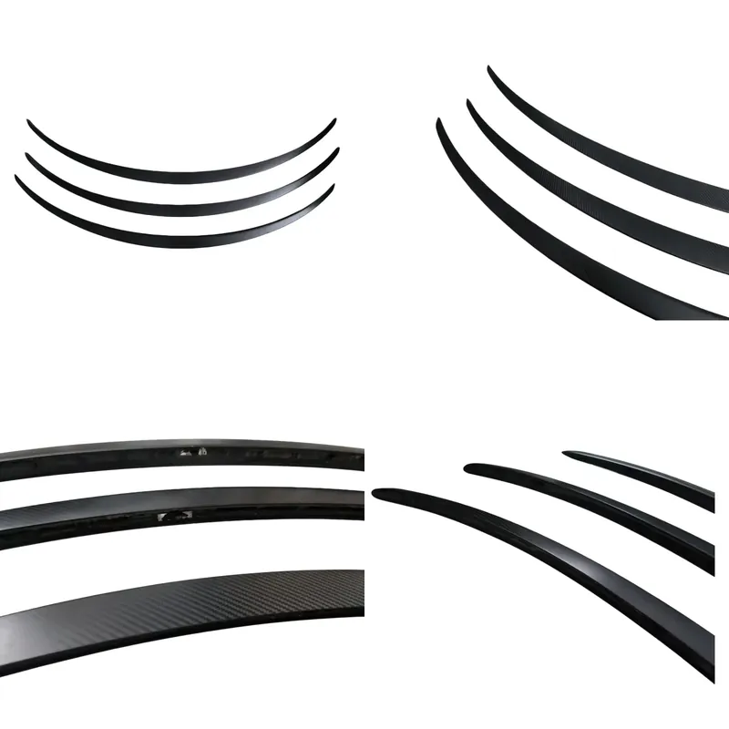 Bamboo Fiber Trunk - True Carbon Fiber Rear Spoiler Wing