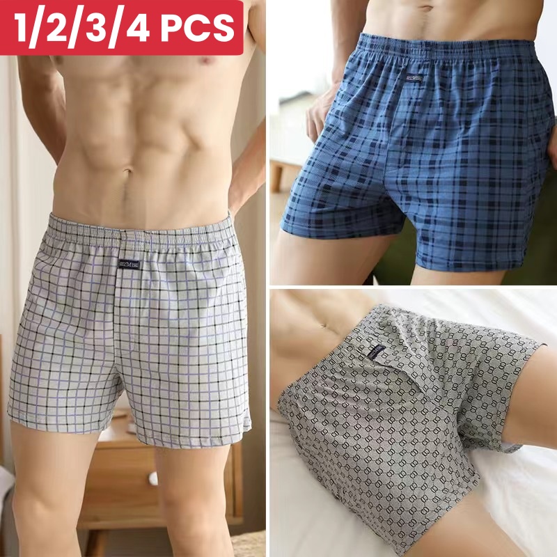 Boxer Brief Pack Cotton - 1/2/3/4PCS Plus Size M-XXXL Cotton Aro