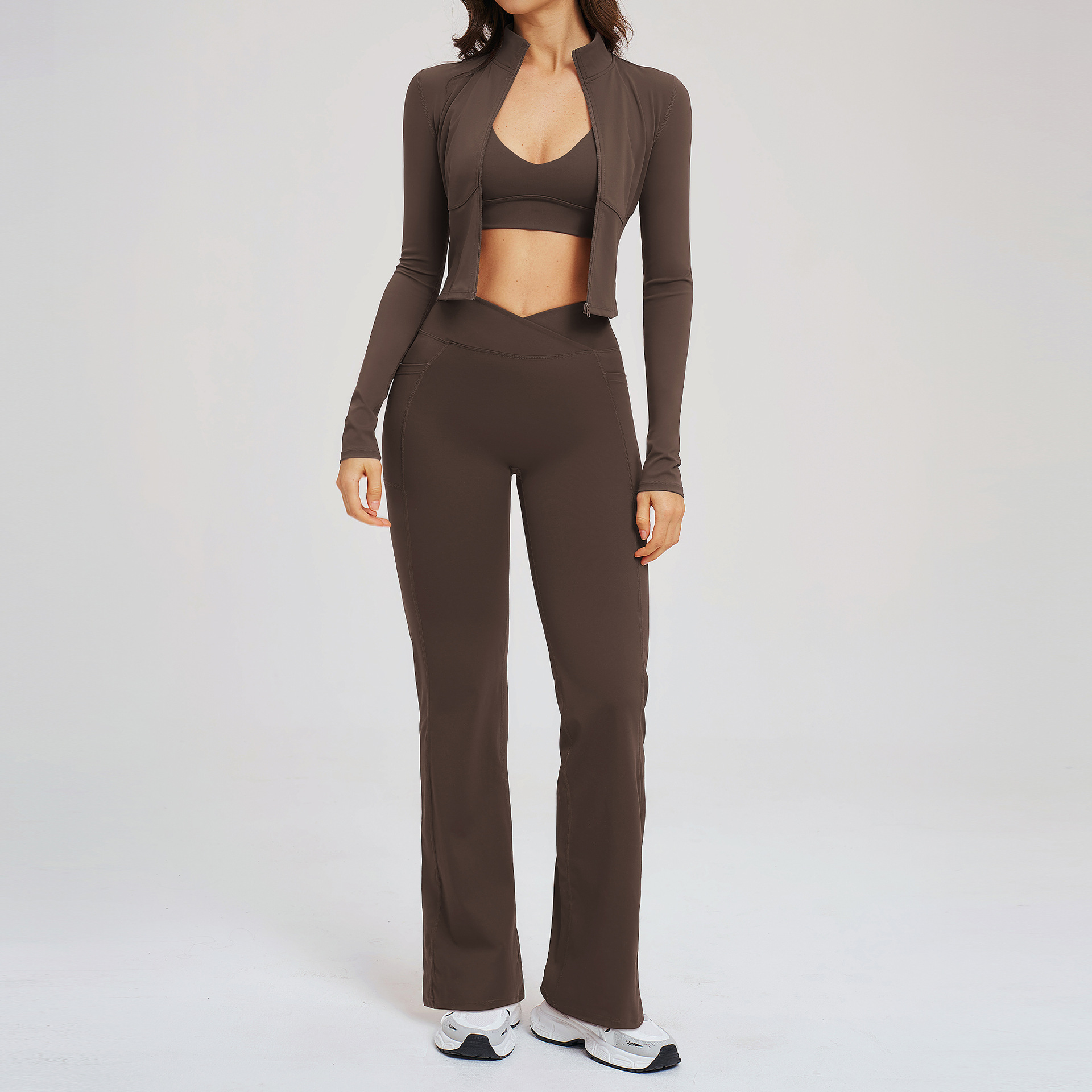 Yoga Set Workout Clothes 3PCS  - Compression Long Pant ulasan dan harga