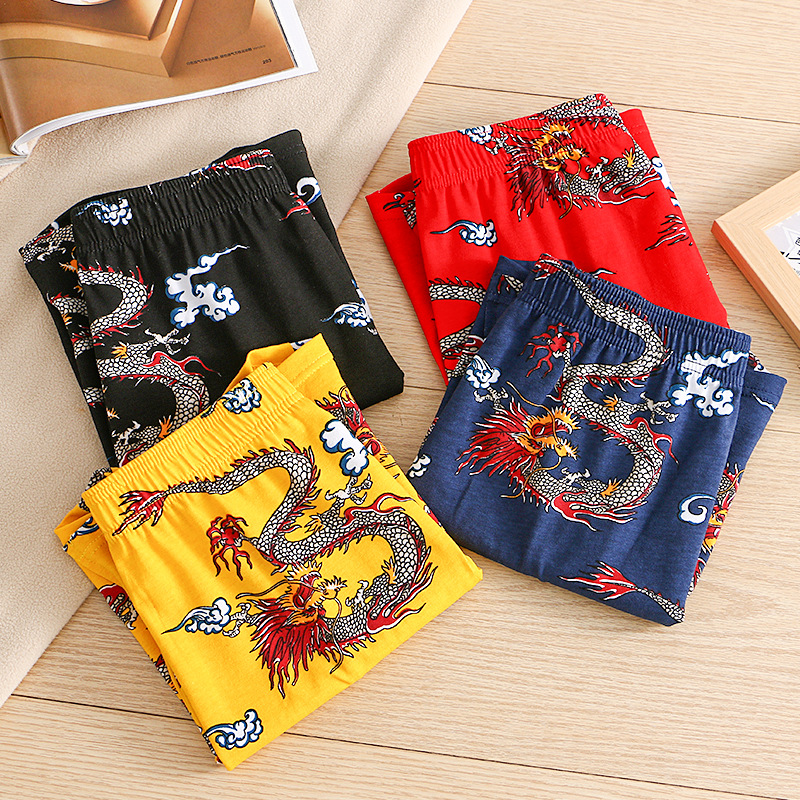 Dragon Print Men Breathable Co - Boxer Brief Pack Cotton ulasan dan harga