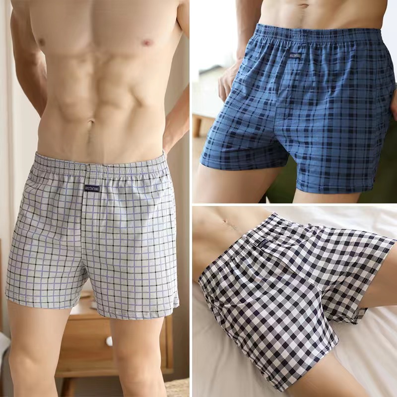 1/2/3/4PCS Plus Size M-XXXL Co - Boxer Brief Pack Cotton ulasan dan harga